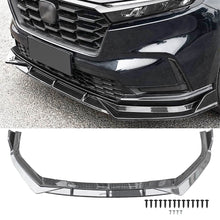 Charger l&#39;image dans la galerie, NINTE Front Lip For 2023-2024 Honda CR-V CRV ABS 3 Pieces Carbon Fiber Look