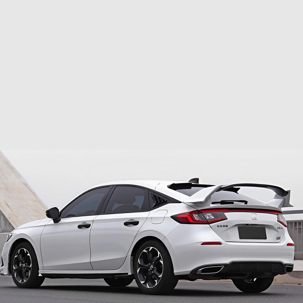 Hatchback Window Spoiler NINTE For 2022-2025 11th Honda Civic Hatchback Rear Spoiler ABS Trunk ...