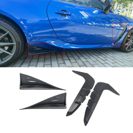 NINTE Side Splitters Vent Covers For 2022 2023 2024 Toyota GR86 Subaru BRZ Front Fender Side Vent - NINTE