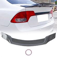 Cargar imagen en el visor de la galería, NINTE For 06-11 8th Honda Civic 4DR Sedan Rear Spoiler R Style ABS Carbon Fiber Look