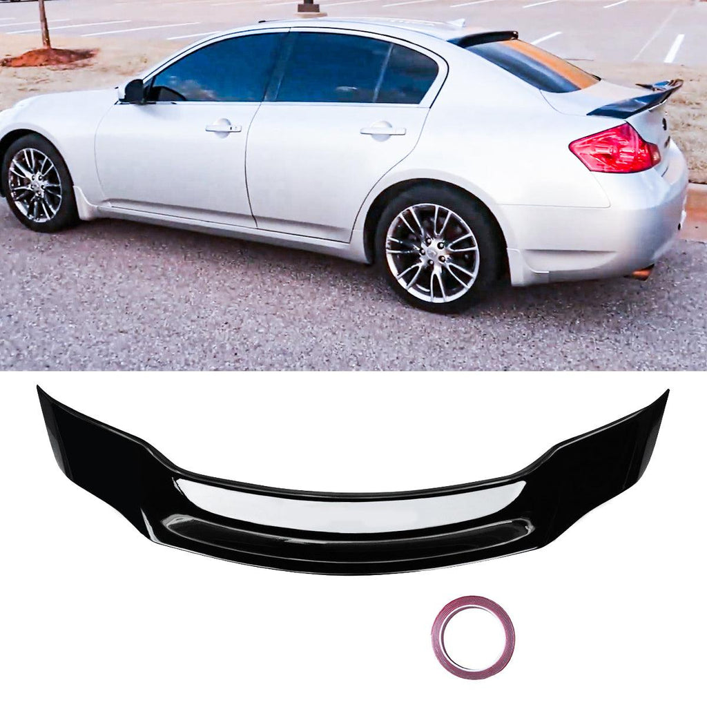 NINTE Rear Spoiler For 2007-2015 Infiniti G37 G35 R Style ABS Trunk ...