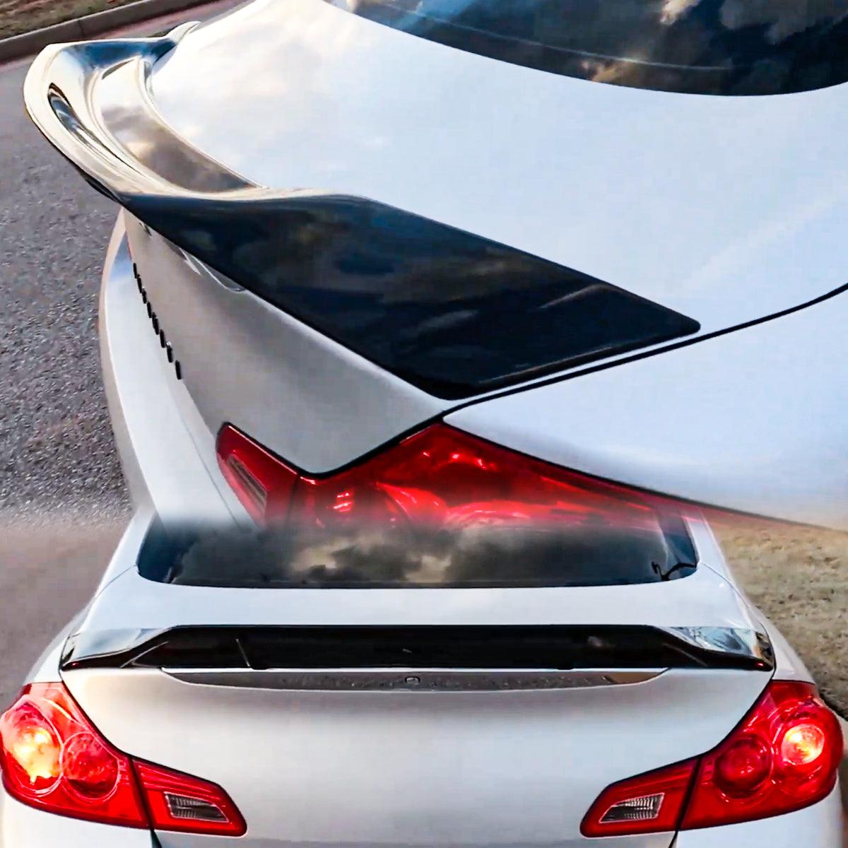 NINTE Rear Spoiler For 2007-2015 Infiniti G37 G35 R Style ABS Trunk ...