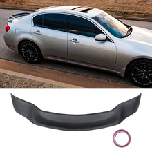 Load image into Gallery viewer, NINTE for 07 15 infiniti g37 g35 trunk spoiler duckbill R style matte black