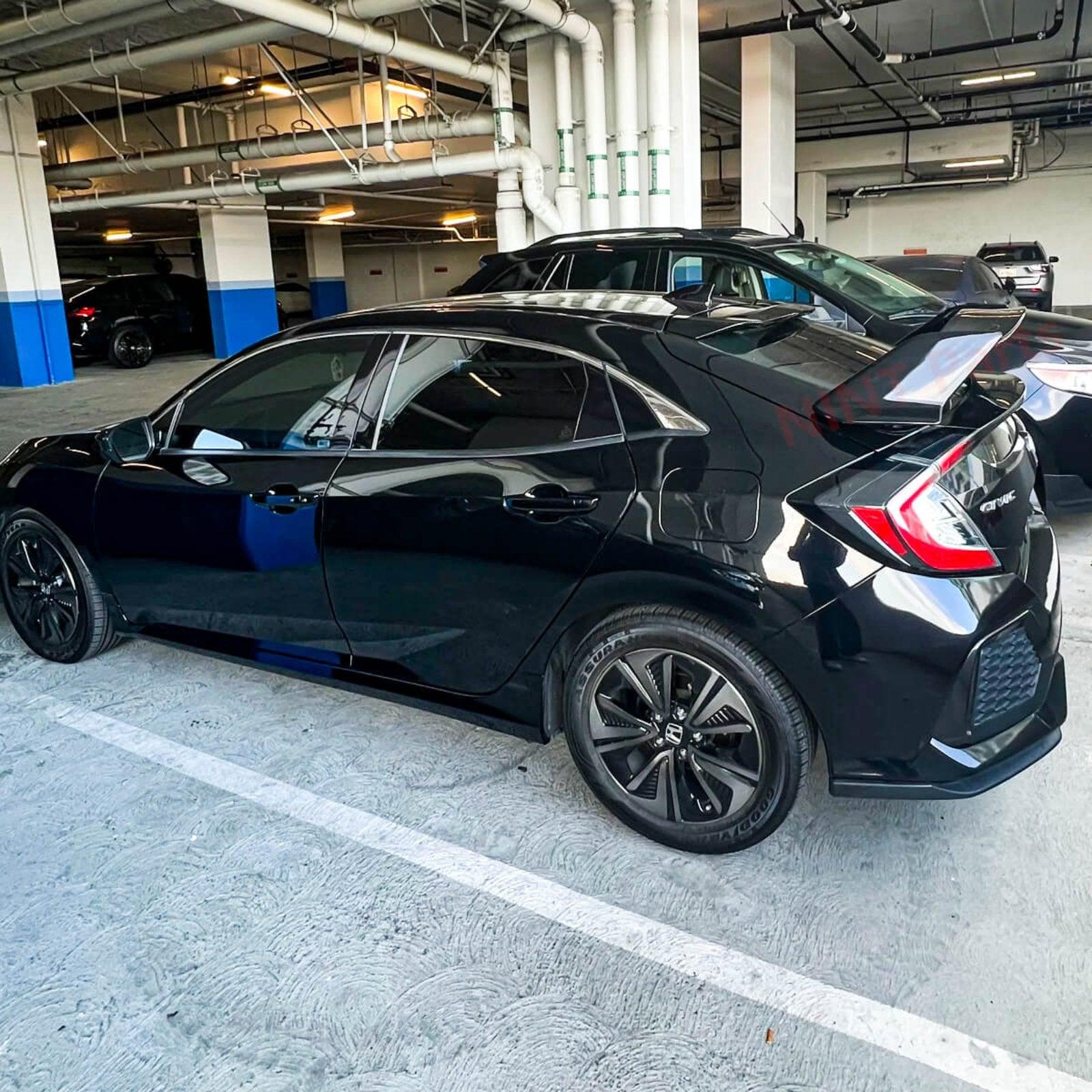 NINTE Rear Roof Spoiler Wing Fit for 2016-2021 Honda Civic Hatchback R ...