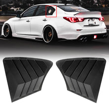 Load image into Gallery viewer, NINTE For 2014-2023 Infiniti Q50 Rear Side Window Louvers Cover 2Pcs Matte Black