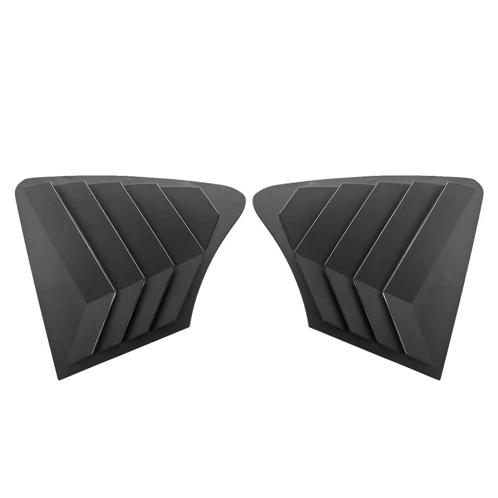 NINTE For 2014-2023 Infiniti Q50 Rear Side Window Louvers Cover 2Pcs Matte Black
