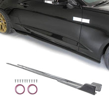 Charger l&#39;image dans la galerie, NINTE Side Skirt For 2016-2023 Chevy Camaro Carbon Fiber Look