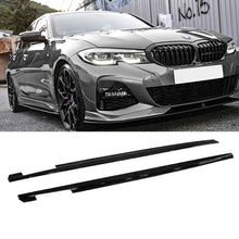 Charger l&#39;image dans la galerie, NINTE For 2019-2023 BMW 3 Series G20 G28 M Sport Side Skirts Gloss Black AC Style