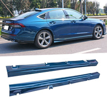 Charger l&#39;image dans la galerie, NINTE For 11th 2023 2024 Honda Accord Side Skirt Rocker Panel Covers Add-on Blue