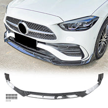 Load image into Gallery viewer, NINTE for Mercedes-benz C Class W206 C300 AMG Line Front Bumper lip Carbon Fiber Look