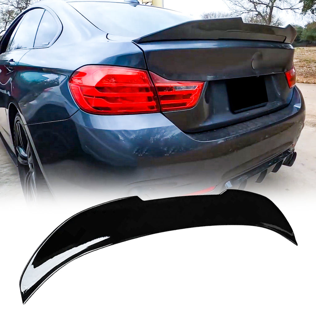 NINTE For BMW 4 Series F36 Gran Coupe 4DR Rear Spoiler PSM Style Gloss Black