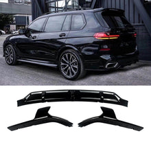 Load image into Gallery viewer, NINTE For 2019-2023 BMW X7 G07 M Sport Rear Bumper Diffuser lip ABS Gloss Black
