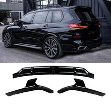 画像をギャラリービューアに読み込む, NINTE For 2019-2023 BMW X7 G07 M Sport Rear Bumper Diffuser lip ABS Gloss Black