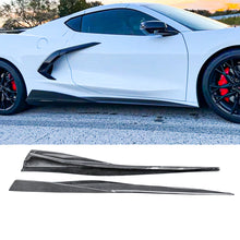 Laden Sie das Bild in den Galerie-Viewer, NINTE for 2020-2023 Corvette C8 Side Skirts Carbon Fiber 5VM Style