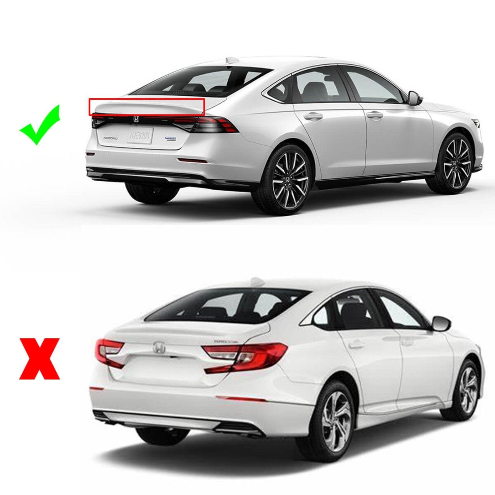 Rear Bumper Replacement Cost Honda Accord NINTE Rear Spoiler For 2023-2024 Honda Accord ABS Wing