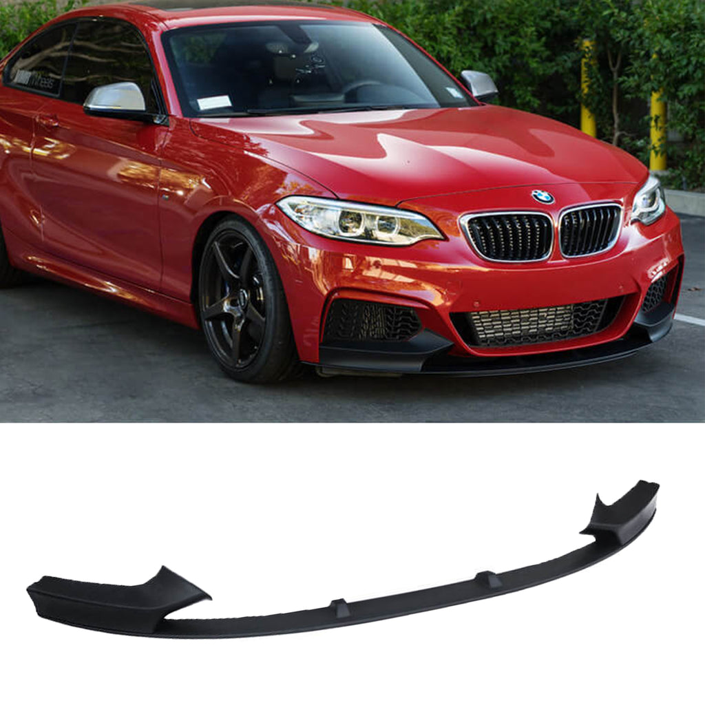 NINTE Front Lip For 2014-2021 BMW 2 Series F22 F23 M Sport Front Bumper Lip Lower Splitter