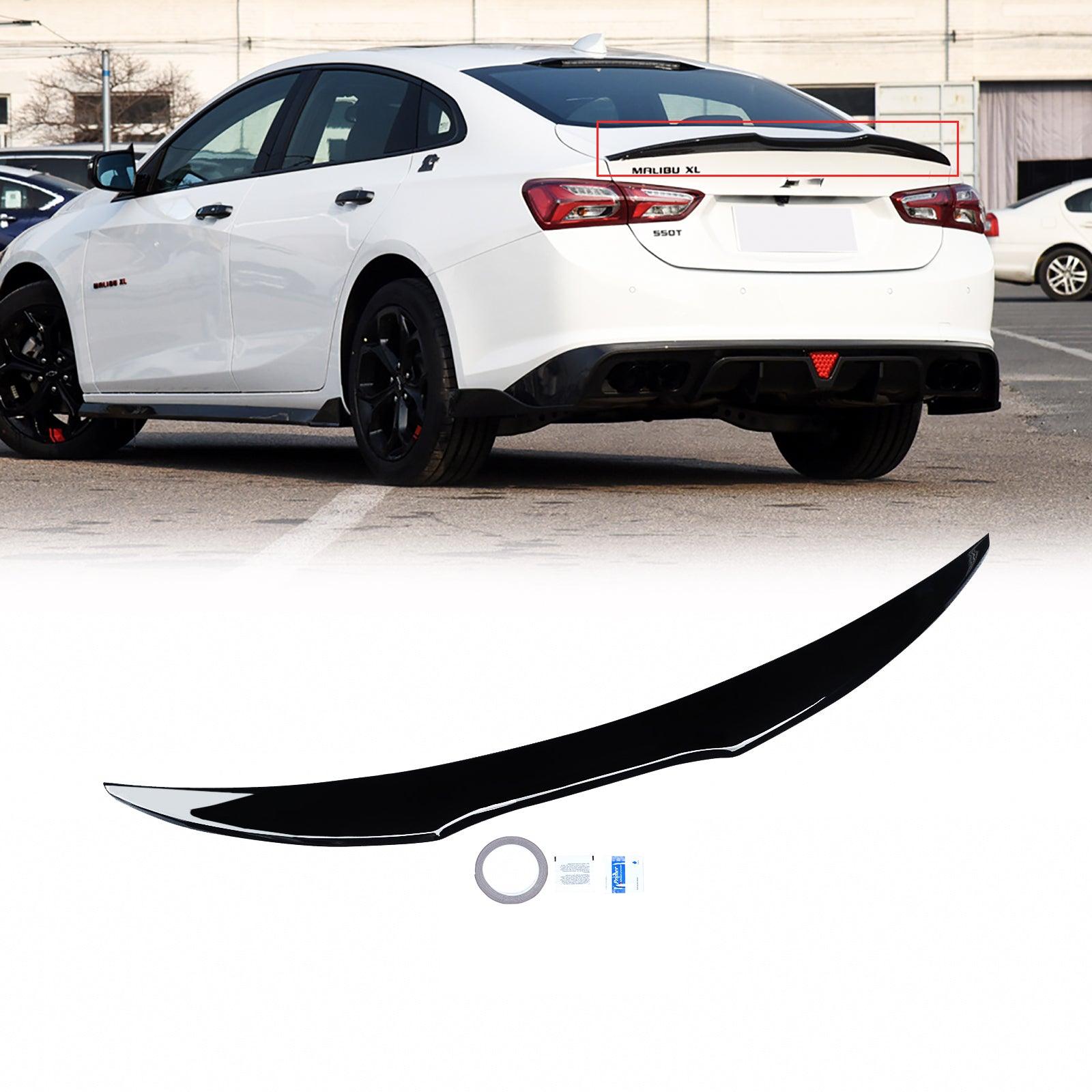 TSC Custom-Style Rear Spoiler For 2016-2023 Chevy Malibu – Unpainted Gray Primer, Pedestal Style