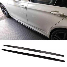 NINTE For 2012 - 2018 BMW 3 Series F30 M Sport Side Skirts Extension Panel Splitter - NINTE