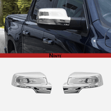 NINTE Side Mirror Cover Caps for 2019-2026 Ram 1500 – Turn-Signal Cutout Sport Pair