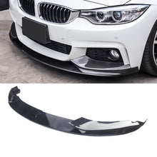Cargar imagen en el visor de la galería, Ninte-ABS-Carbon-Fiber-Coating-front-lip-for-BMW-4-Series-f32-4-Piece