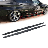 NINTE Side Skirts For 2011-2016 BMW 5 Series F10 M Sport M5 ABS Side Extension Panel Splitter