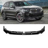 NINTE Front Lip For 2022 2023 BMW G01 X3 X4 M-Sport ABS Painted Front Bumper Splitters