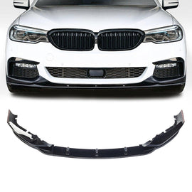 NINTE For 2017 - 2020 BMW 5 Series G30 M - Sport Front Lip Front Bumper Splitter Gloss Black - NINTE