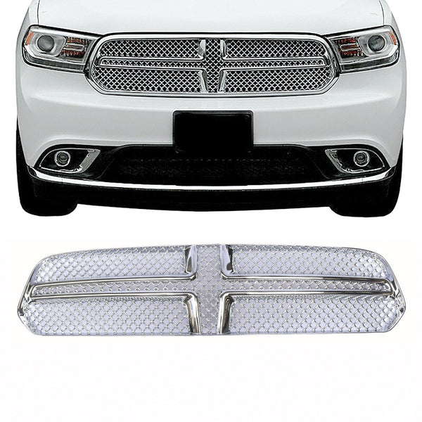 NINTE For 2014-2020 Dodge Durango Grille Overlay Chrome Mesh Main Grill ...