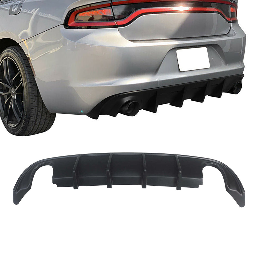 Ninte-rear-diffuser-for-15-18-dodge-charger-rt-matte-black