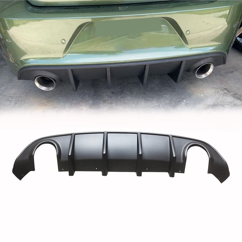 Ninte Rear Diffuser for 15-22 Dodge Charger SRT GT Scatpack matte black
