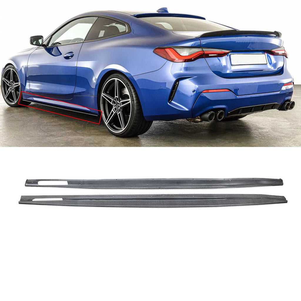 NINTE Side Skirts For 2021 2022 BMW 4 Series G22 G23 M Sport