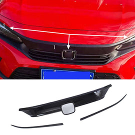 NINTE For 2022 - 2025 Honda Civic 11th Gen Front Hood Bonnet Cover Trim - NINTE
