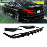 NINTE Rear Diffuser For 2018-2022 Honda Accord with LED Brake Light Apron Spats ABS Painted Rear Lip