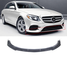 NINTE Front Lip for 2017 - 19 Mercedes - Benz E - Class W213 E300 E400 E450 Sedan ABS Lower Bumper Splitter Chin Extension Accessories - NINTE