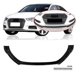 NINTE Front Lip for 2017 - 2019 Audi A3 Base ABS Painted Front Bumper Splitter - NINTE