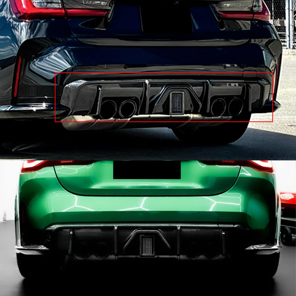 NINTE Rear Diffuser For 2021 2022 2023 2024 BMW G80 M3 G82 M4 Rear ...