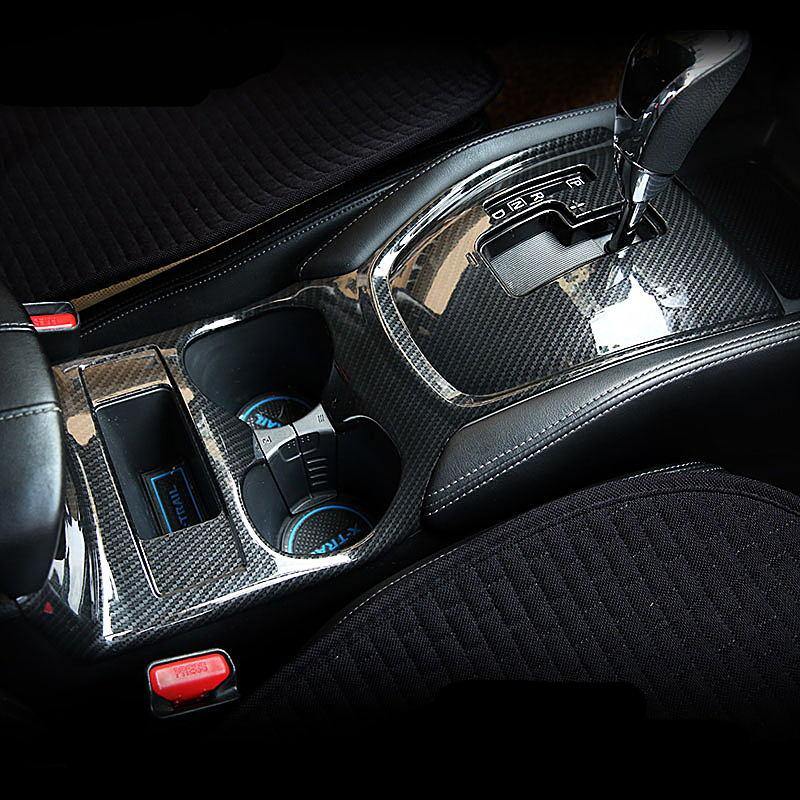 Ninte Nissan Rogue X-trail 2017-2019 Interiors Gear Shift Box Panel Carbon Fiber Decorative Cover - NINTE