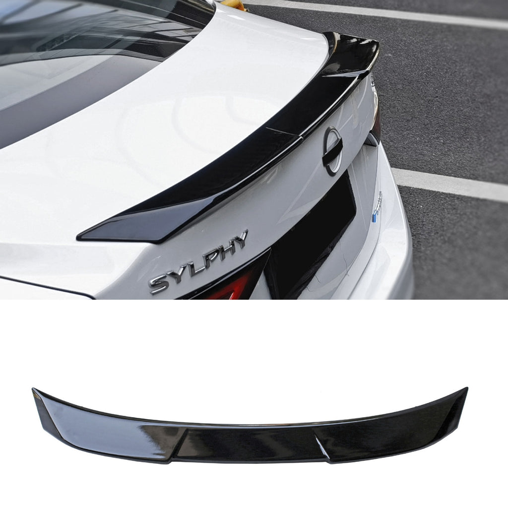 NINTE For 2020-2025 NISSAN SENTRA V3 STYLE GLOSS BLACK HIGH KICK DUCKBILL TRUNK SPOILER