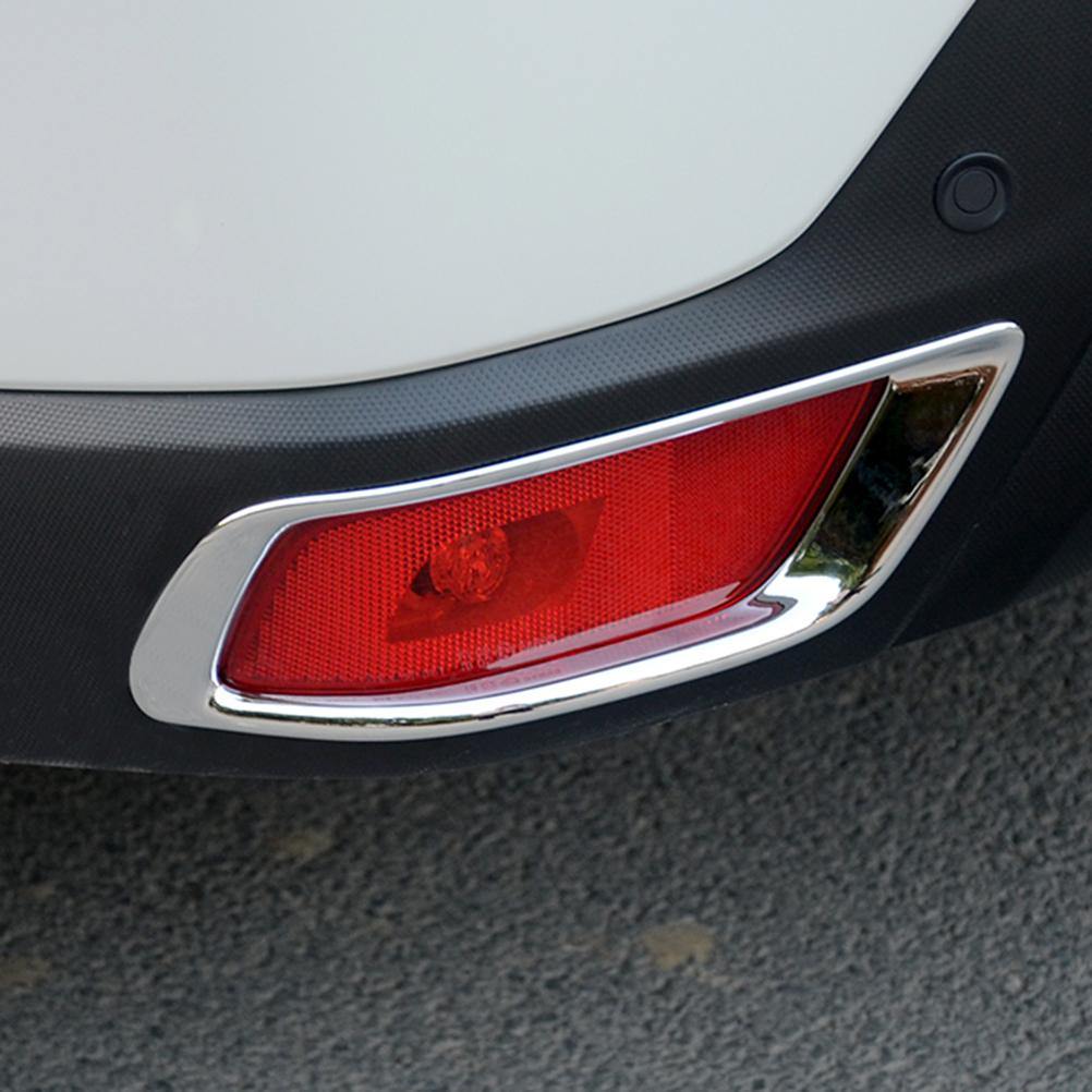NINTE Subaru Forester 2019 Chrome Rear Tail Fog Light Lamp Cover Trim Stickers - NINTE