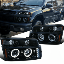 Load image into Gallery viewer, Ninte Headlight For 2004-2012 Chevy Colorado Gmc Canyon Smoke Lens