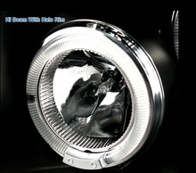 Cargar imagen en el visor de la galería, For 05-08 Nissan Frontier 05-07 Pathfinder Black LED Halo Projector Headlights - NINTE