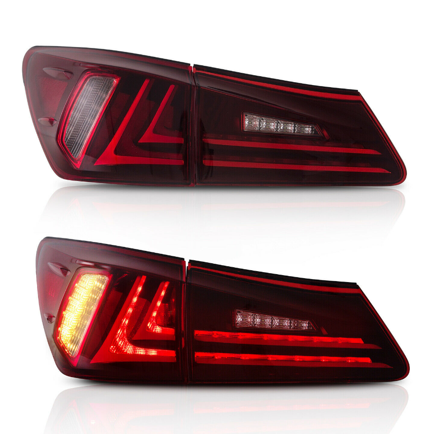 NINTE LED Headlights + Tail Lights For Lexus IS250 350 ISF 2006-2012 2 Pair - NINTE