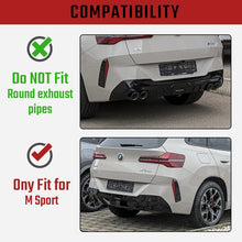 Load image into Gallery viewer, NINTE Rear Diffuser For 2025+ BMW X3 G45 M Sport Bumper Lip Gloss Black - NINTE