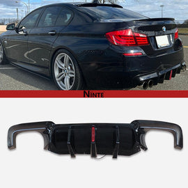 NINTE Rear Bumper With LED Brake Light For 2010 - 2016 BMW F10 M Sport - NINTE