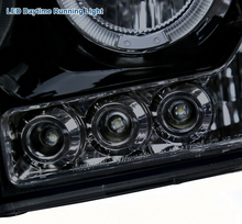 Load image into Gallery viewer, Glossy Black For Dodge 06-09 Ram 1500 2500 3500 Tinted Halo Projector Headlights - NINTE