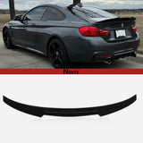 NINTE For 2014-2020 BMW 4 Series F32 F82 M4 Coupe 2door  Rear Spoiler Trunk Wing Splitter ABS