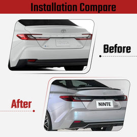 NINTE FOR 2024 2025 TOYOTA CAMRY XV80 LE XLE SE XSE OE STYLE TRUNK SPOILER LIP GLOSSY BLACK - NINTE