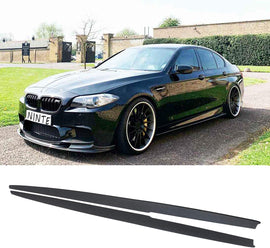 NINTE For 2011 - 2016 BMW 5 Series F10 F11 M Sport M5 ABS Side Skirts Side Extension Panel Splitter - NINTE