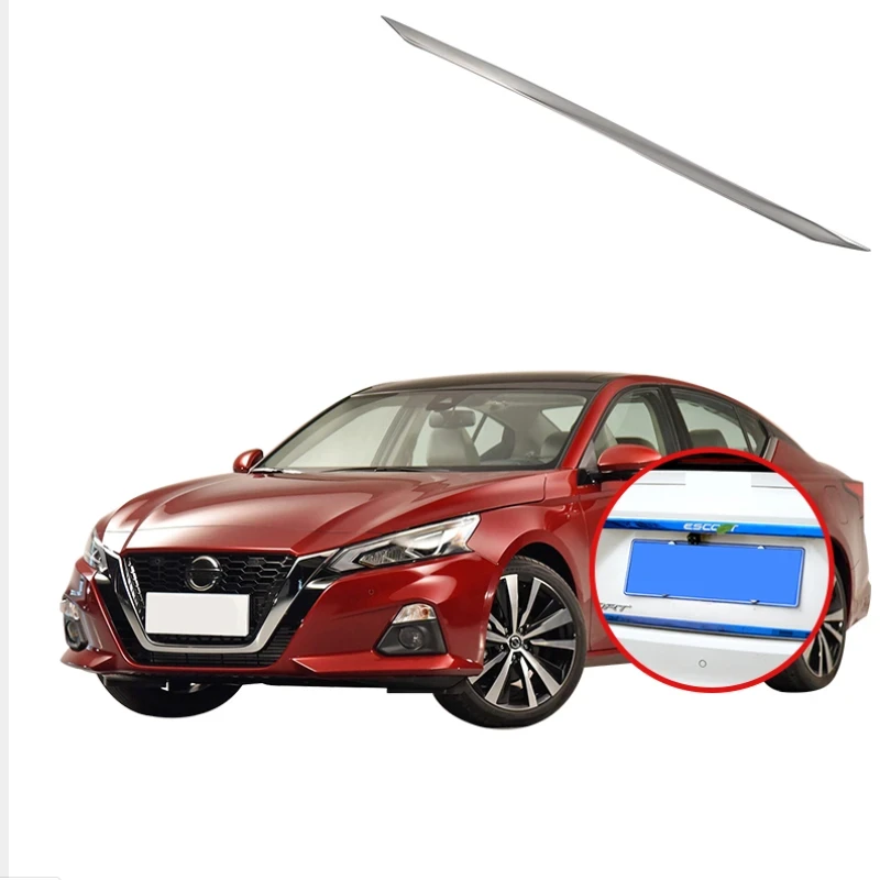 Ninte Nissan Altima 2019 Exterior Matter Silver Rear Trunk Tailgate Bottom Lid Strip Stainless Steel - NINTE