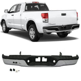 NINTE Rear Bumper For 2007-2013 Toyota Tundra Step Bumper without Parking Aid Sensor Holes